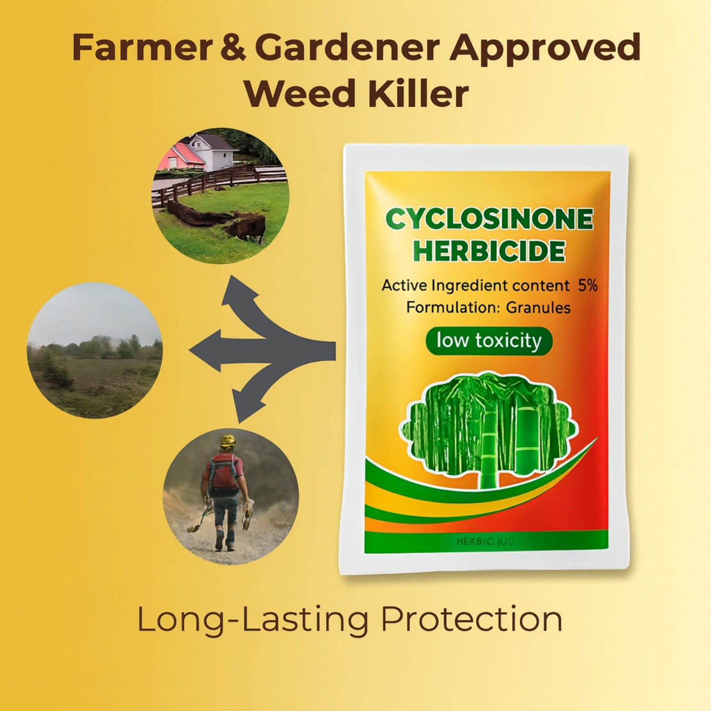 Cyclosinone Herbicide Granules