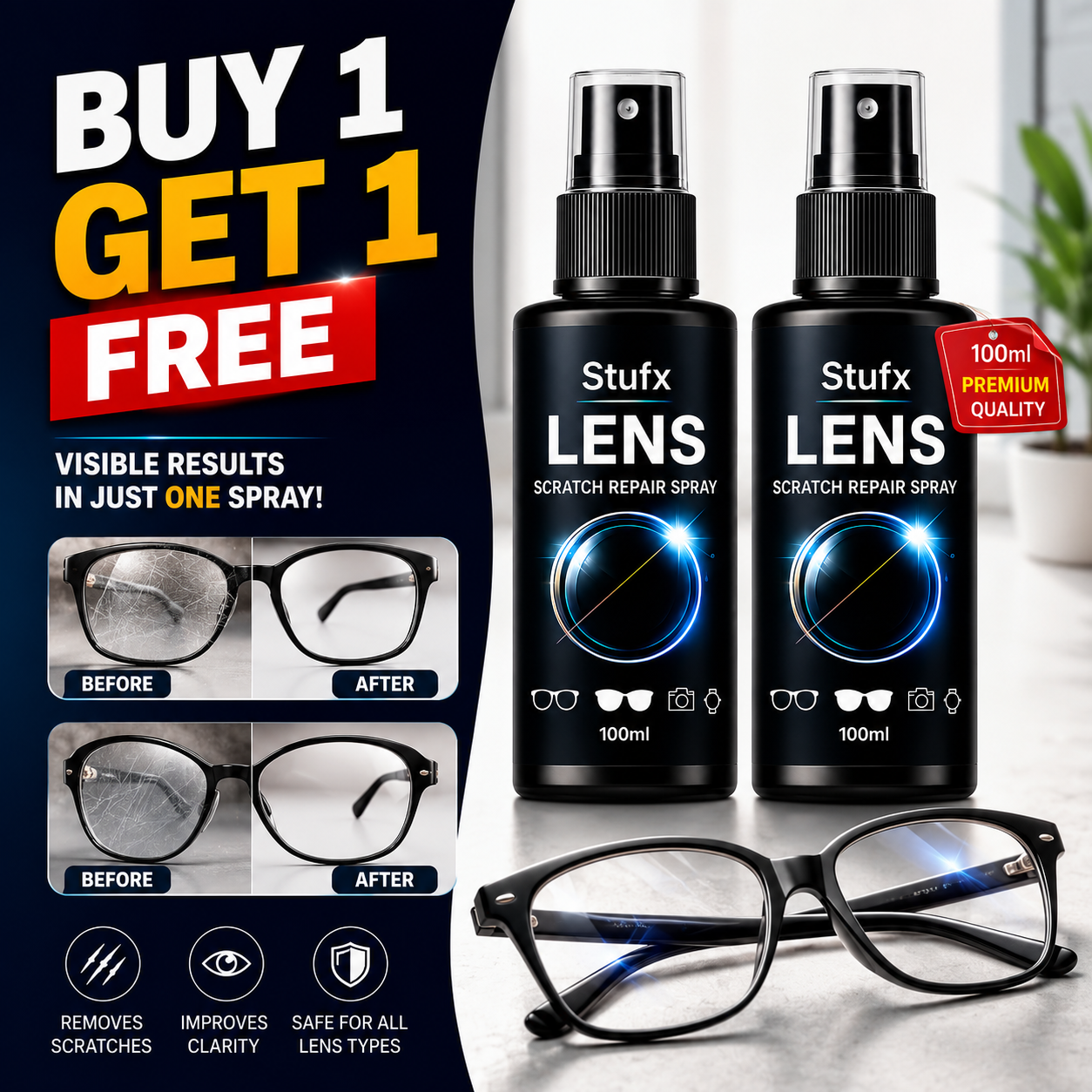 UNI™ - Glass Scratch Repair Spray ( BUY 1 GET 1 FREE )