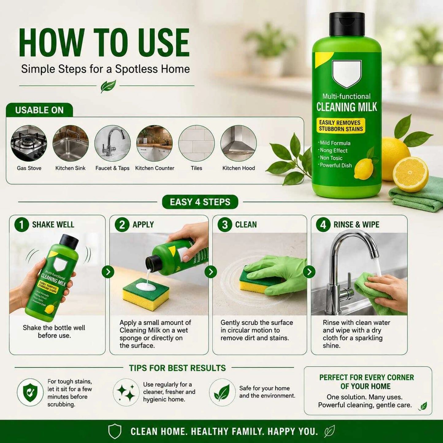 Swipey Shine - India’s #1 All-Purpose Cleaner [ Buy 1 Get 3 Free ]